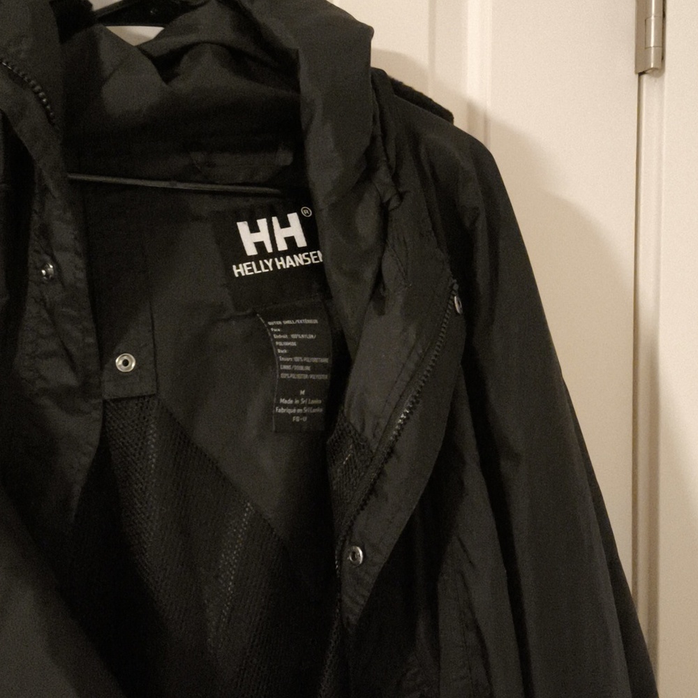 Helly Hansen Men's Dark Gray Hooded Jacket - Picture 3 of 3